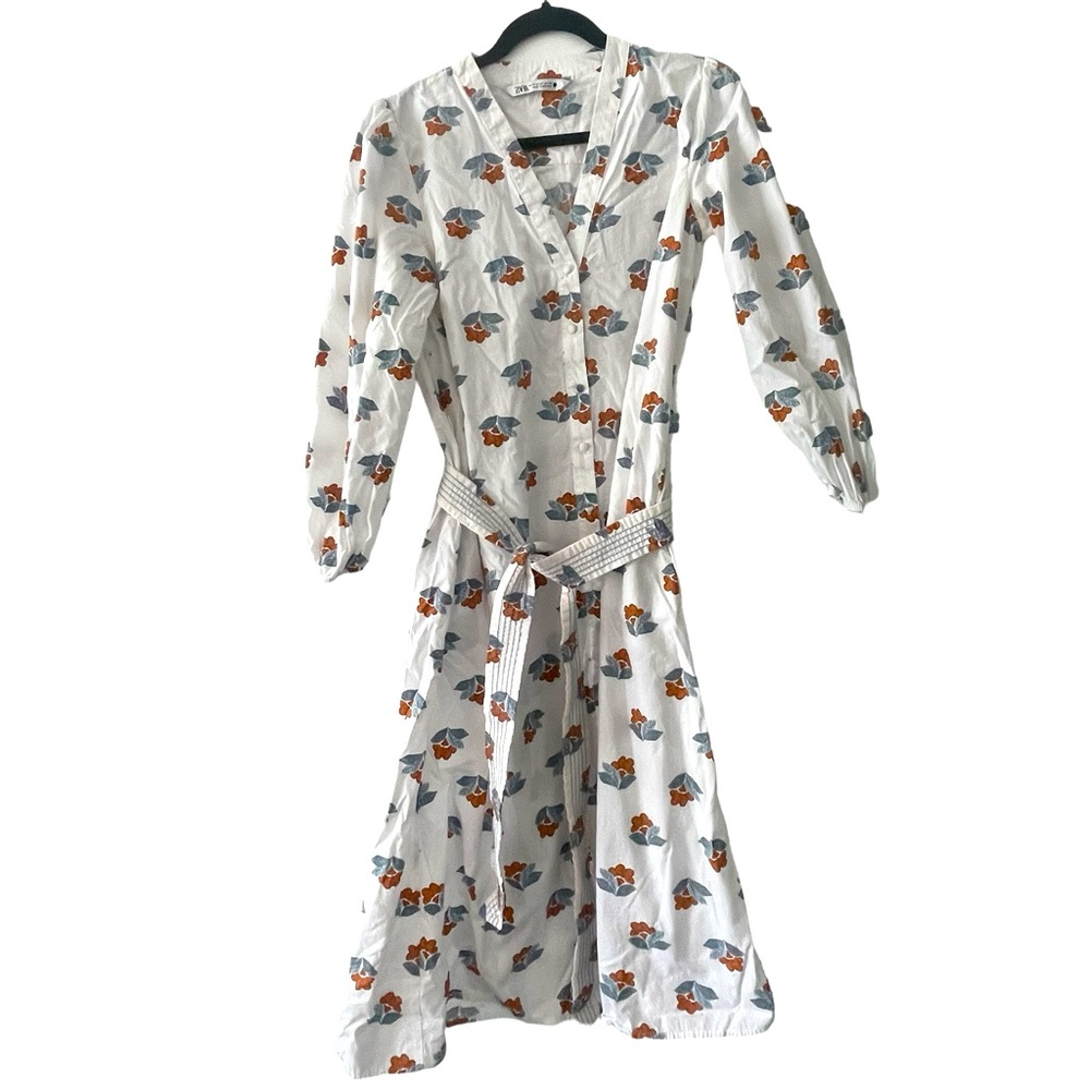 Zara Long Sleeve Cotton Dress